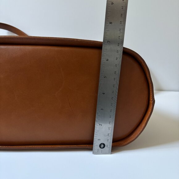 VTG Vintage Saddle Leather Top Handle Satchel Shoulder Bag with Crossbody Strap - Picture 6 of 11